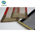 veik Conveyor Plain Weave Wire PTFE Mesh Belt With Red Skived reinforcement